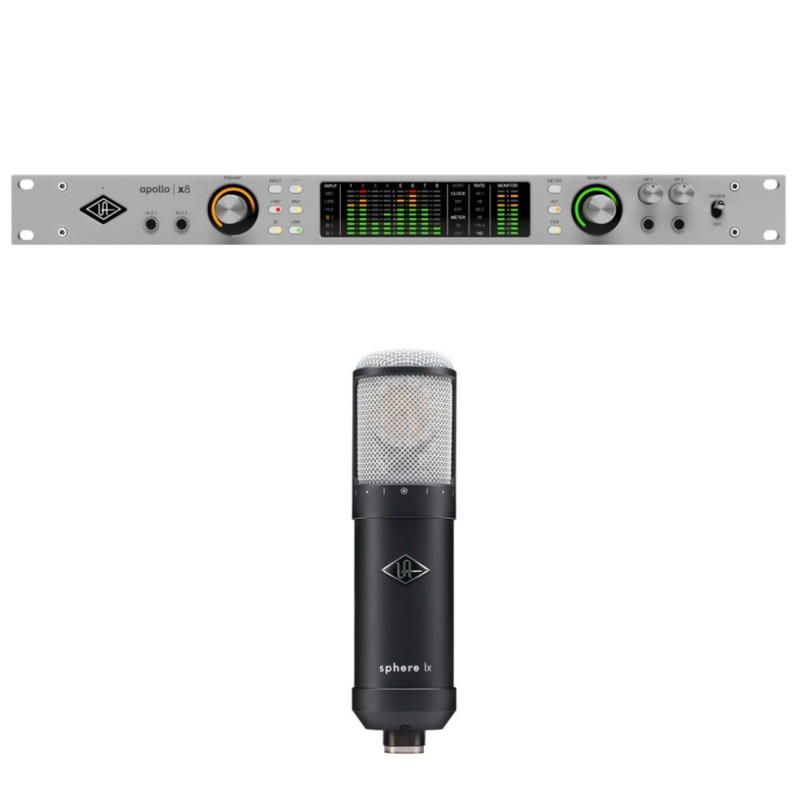 Universal Audio APOLLO X8 GEN 2 ESSENTIALS+ Thunderbolt Audio Interface + FREE Universal Audio MIC-UALX Sphere LX Modeling Microphone (BUNDLE)