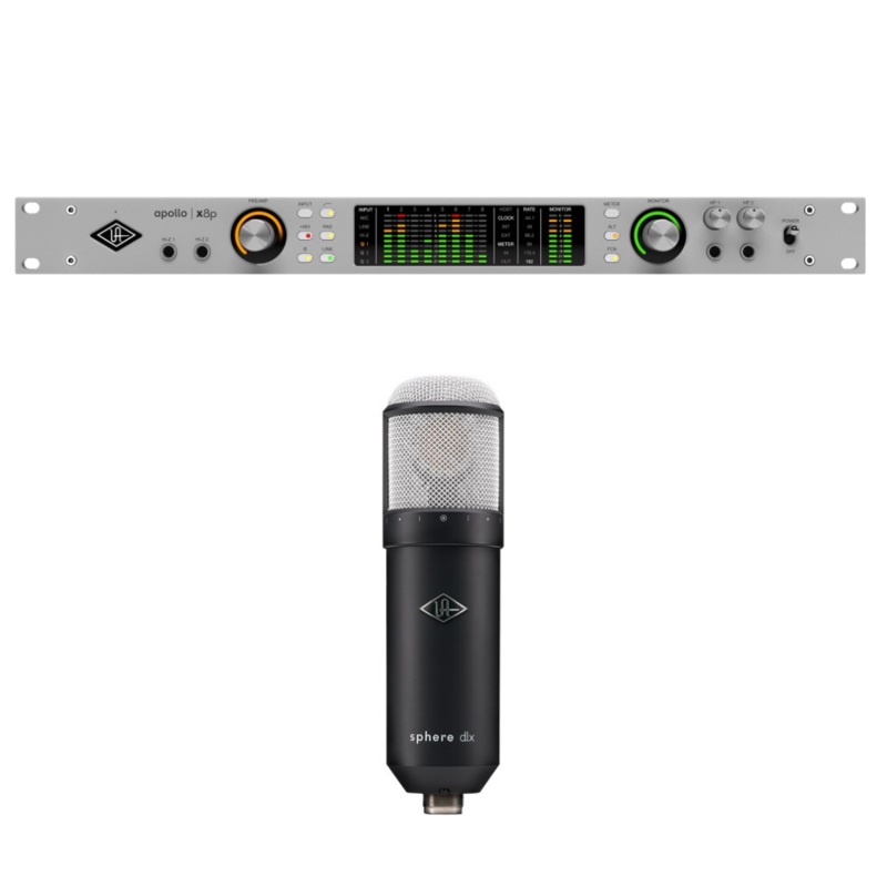 Universal Audio APOLLO X8P GEN 2 STUDIO+ Thunderbolt Audio Interface + FREE Universal Audio MIC-UADLX Sphere DLX Modeling Microphone (BUNDLE)