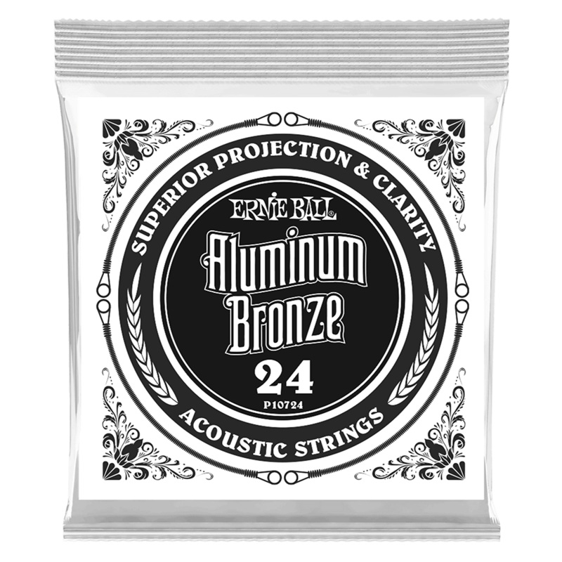 Ernie Ball 10724EB Aluminum Bronze Wound Acoustic Guitar String – .024