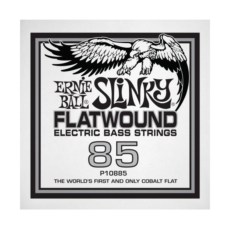 Ernie Ball 10885EB Slinky Flatwound Electric Bass String – .085