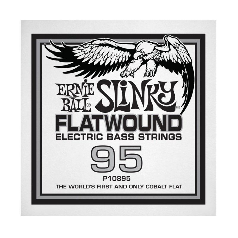 Ernie Ball 10895EB Slinky Flatwound Electric Bass String – .095