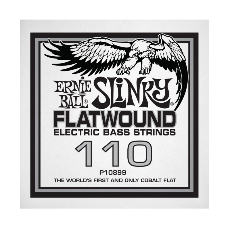 Ernie Ball 10899EB Slinky Flatwound Electric Bass String – .110