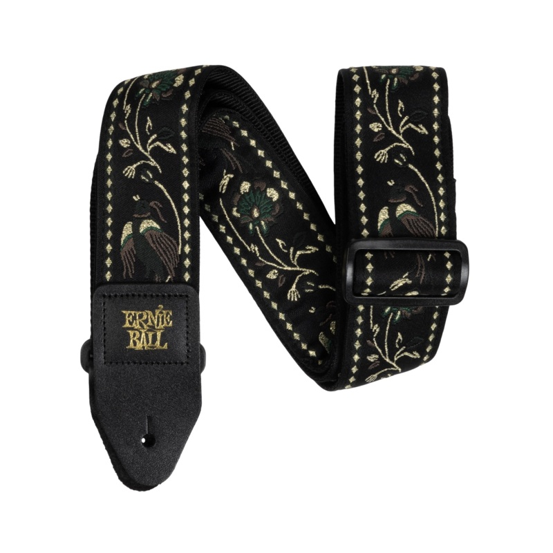 Ernie Ball 5372EB Jacquard Guitar Strap (Black Pleasant Pheasant)