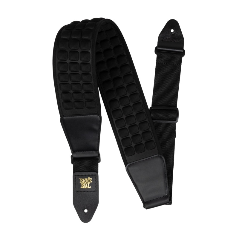 Ernie Ball 5374EB Cloud Comfort Guitar Straps (Black) – 3″