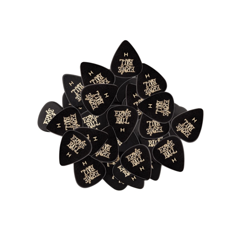Ernie Ball 9124EB Heavy Picks (Black, Pack of 144)