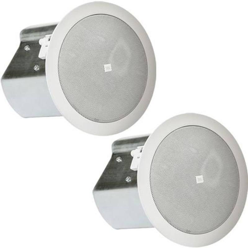 JBL CONTROL 14C/T Pair Professional Two-Way 4″ Coaxial Ceiling Loudspeakers White