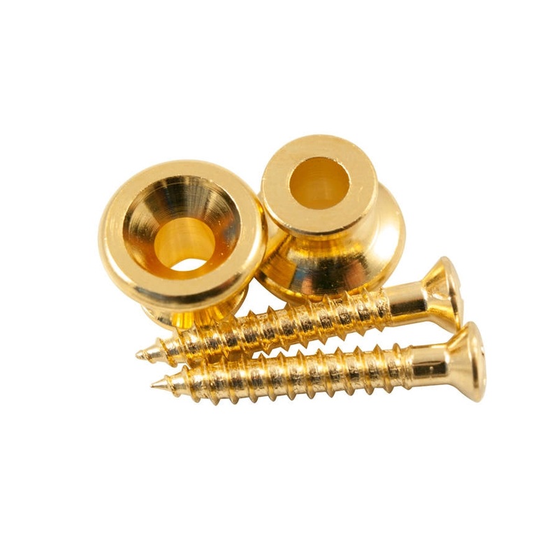 Kluson KGSBG Replacement Gibson Strap Buttons (Gold) – Set Of 2