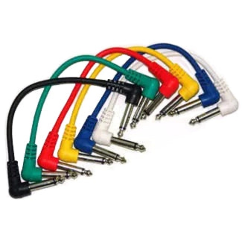 Link Audio AA4/6 1/4″ to 1/4″ Pedal Jumper Cable (Pack of 6)