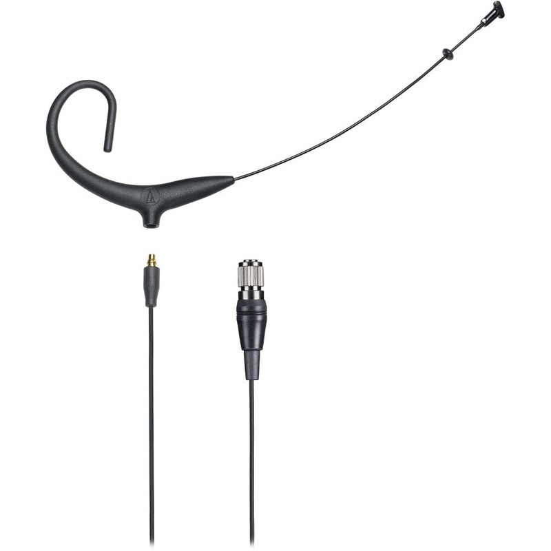 Audio-Technica BP894xcH MicroSet Cardioid Condenser Headworn Microphone and Detachable Cable – Black, 4-Pin Hirose cH-Style
