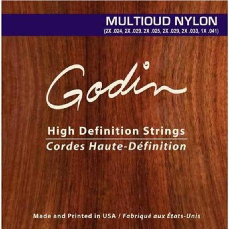 Godin Guitars MULTIOUD Nylon Electric Guitar Strings – 11 Strings