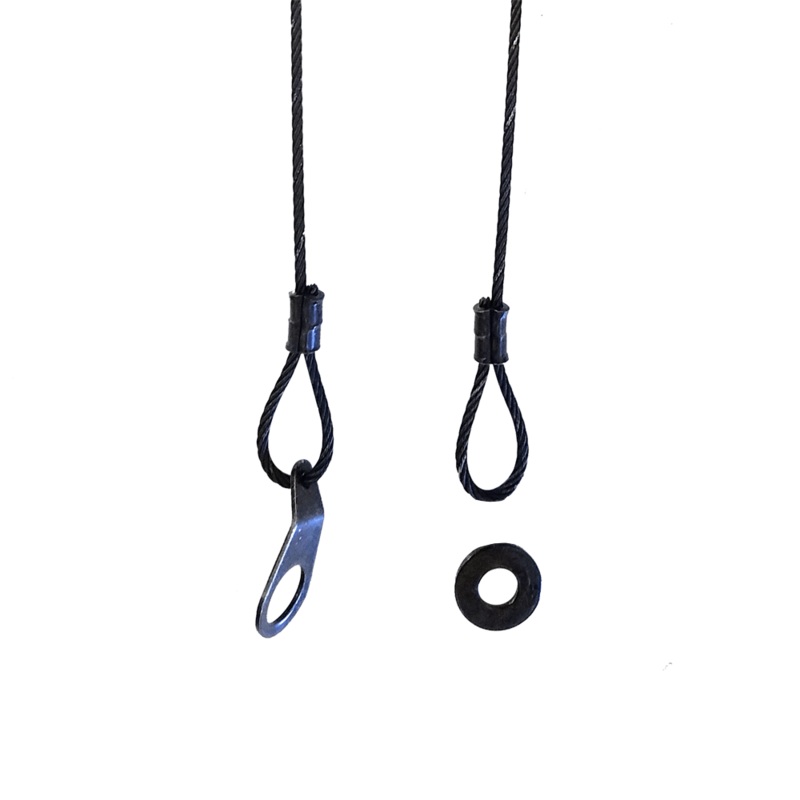 Adaptive Technologies Group SC-024-BC Safety Cable (Black) – 24″