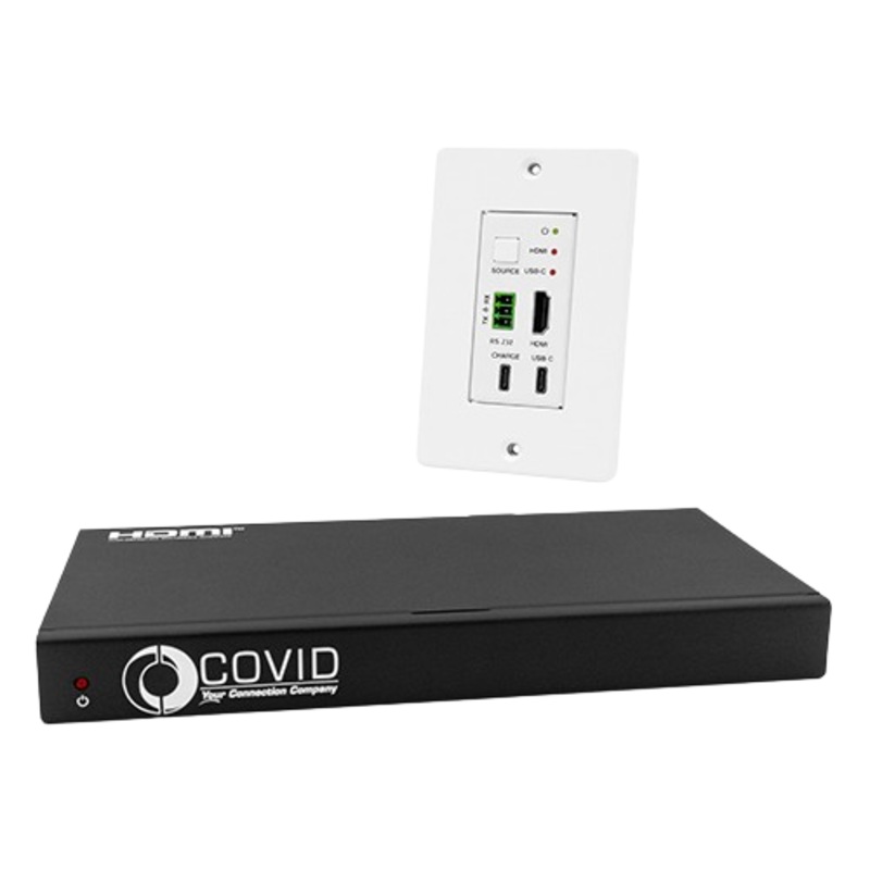 Covid EHB-230-W HDMI Receiver with HDMI Transmitter Wall Plate