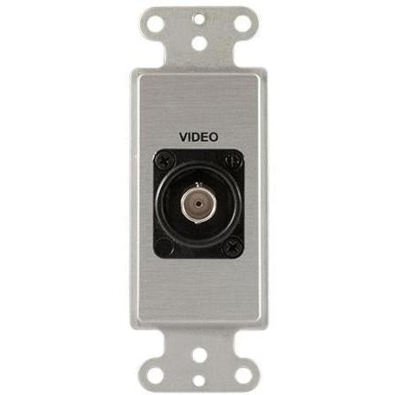 Covid D1108F-CA Neutrik BNC Wall Plate (Clear Anodized)