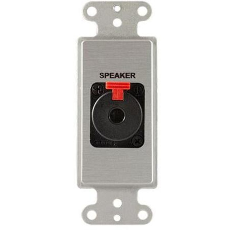 Covid D1126S-CA Neutrik 1/4 Lock TRS Wall Plate (Clear Anodized)
