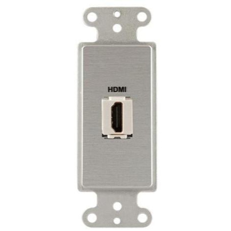 Covid D1142F-CA Keystone HDMI Right Angled Wall Plate (Clear Anodized)