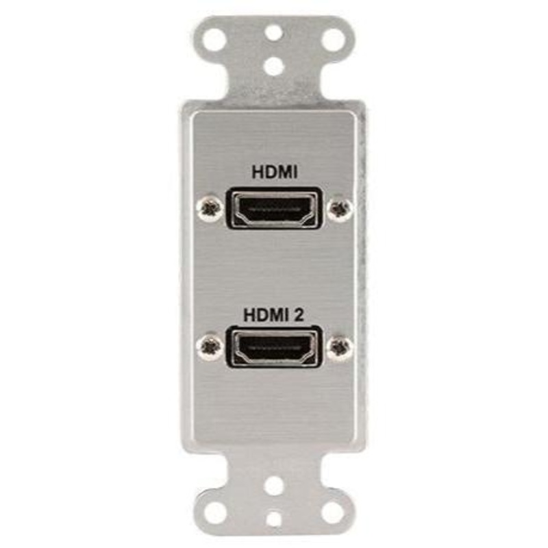 Covid D1217P-CA HDMI Female Pigtail Wall Plate (Clear Anodized)