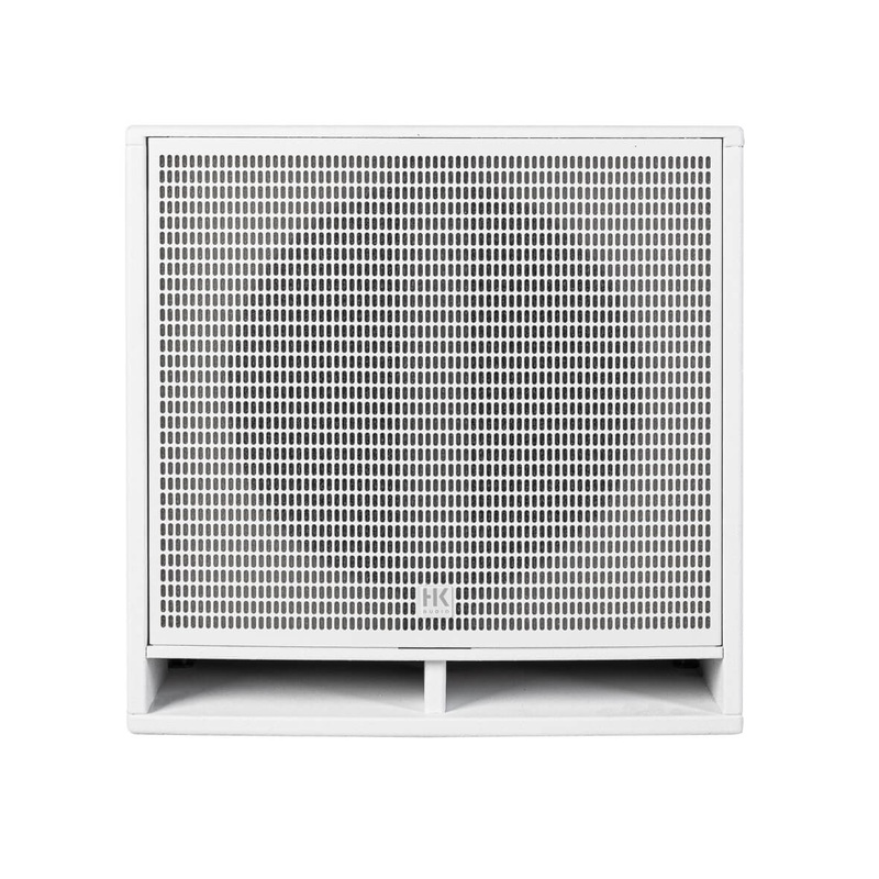 HK Audio FINEO FO S112 F 1200 Watt Install Sub Flyable Reflex 8 ohm (White) – 12″