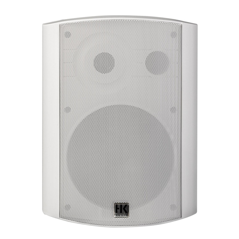 HK Audio IL80-TW Compact Speaker Install 100V 5 Taps 8 ohm (White) – 8″
