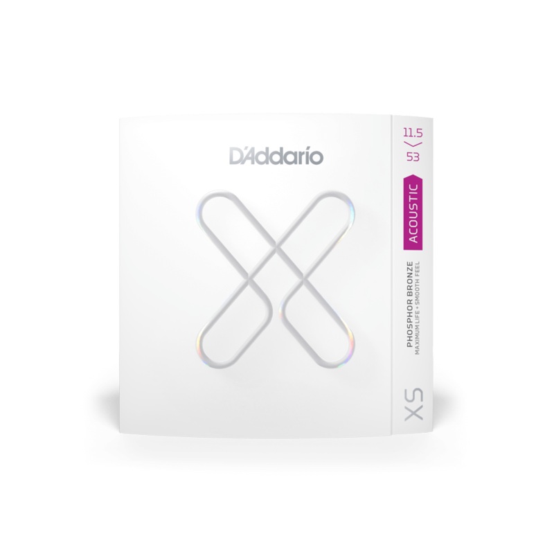 D’Addario XSAPB11553 Custom Light Plus Coated Acoustic Guitar Strings – 6