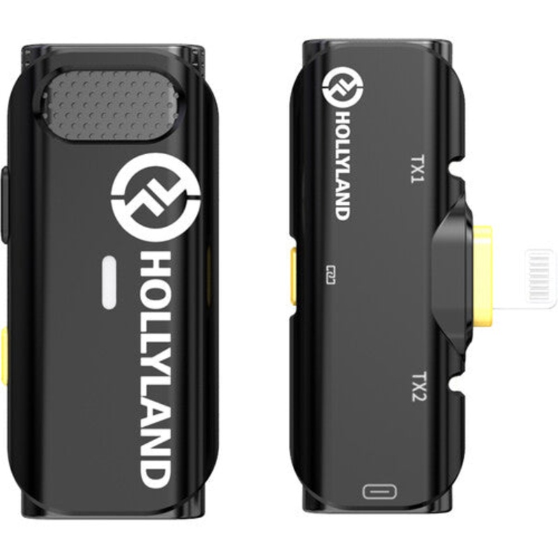 Hollyland LARK C1 SOLO Wireless Microphone System with Lightning Connector for iOS Devices (Black, 2.4 GHz)