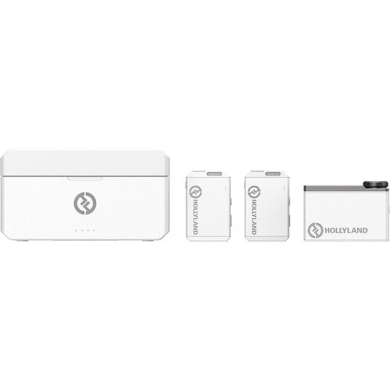Hollyland LARKMAXDUO-W 2-Person Wireless Microphone System (2.4 GHz, White)