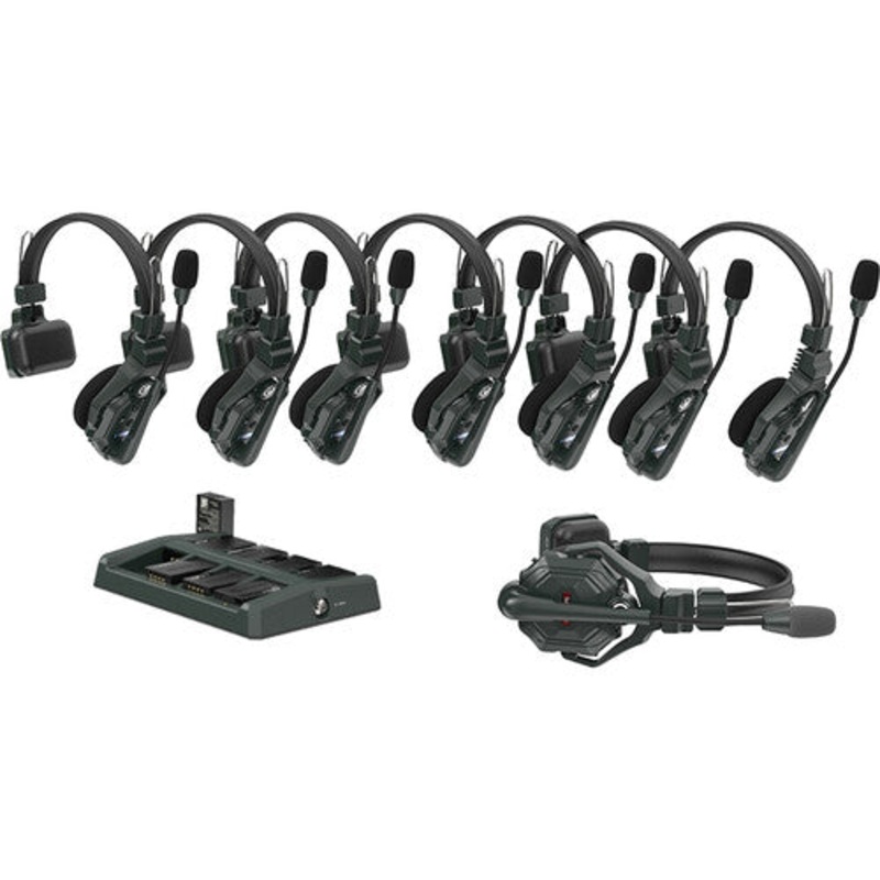Hollyland SOLIDCOM C1-8S Full-Duplex Wireless DECT Intercom System w/8 Headsets (1.9 GHz)