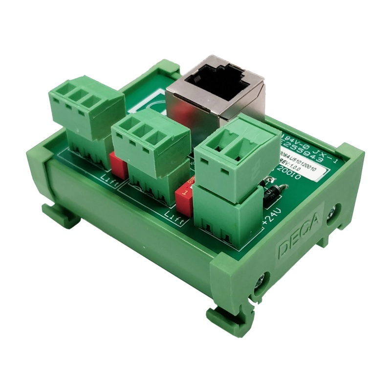 Audac ARJ12P Junction Box RJ45 to 2×3 Pin Terminal Block