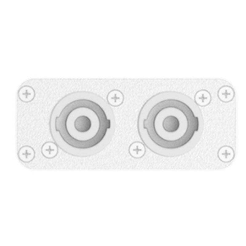 Audac CVS102/Connection Plate with 2 Speakon Connector for VIRO5/VIRO5D (White)