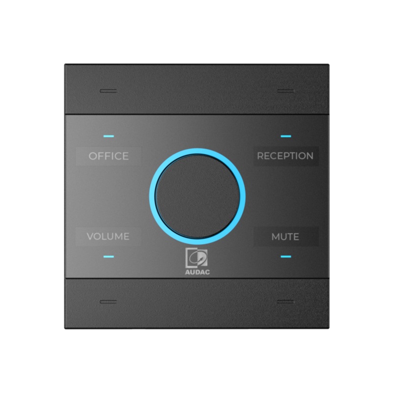 Audac NCP105/B Universal Network/PoE Wall Panel Controller (Black)