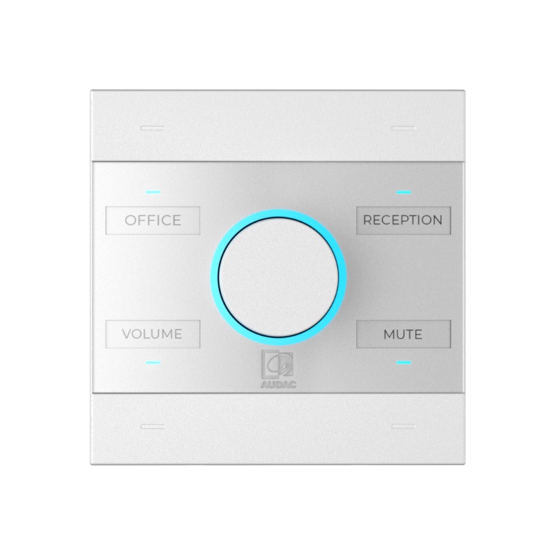 Audac NCP105/W Universal Network/PoE Wall Panel Controller (White)