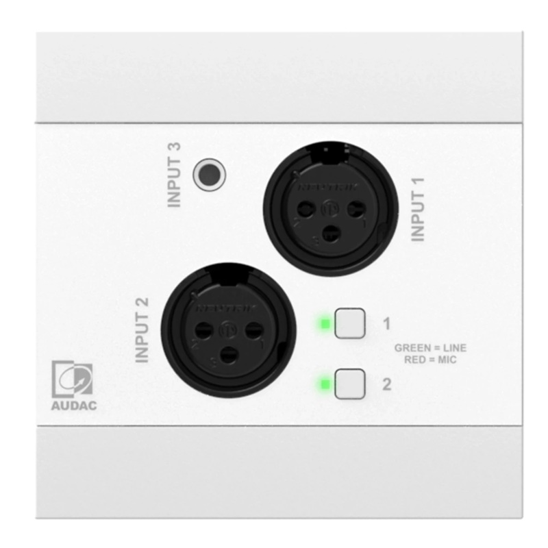 Audac NWP320/W Network Input Panel (White)