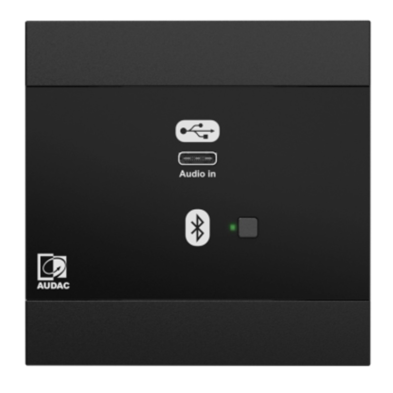 Audac NWP400/B Network Input Panel USB C with Bluetooth (Black)