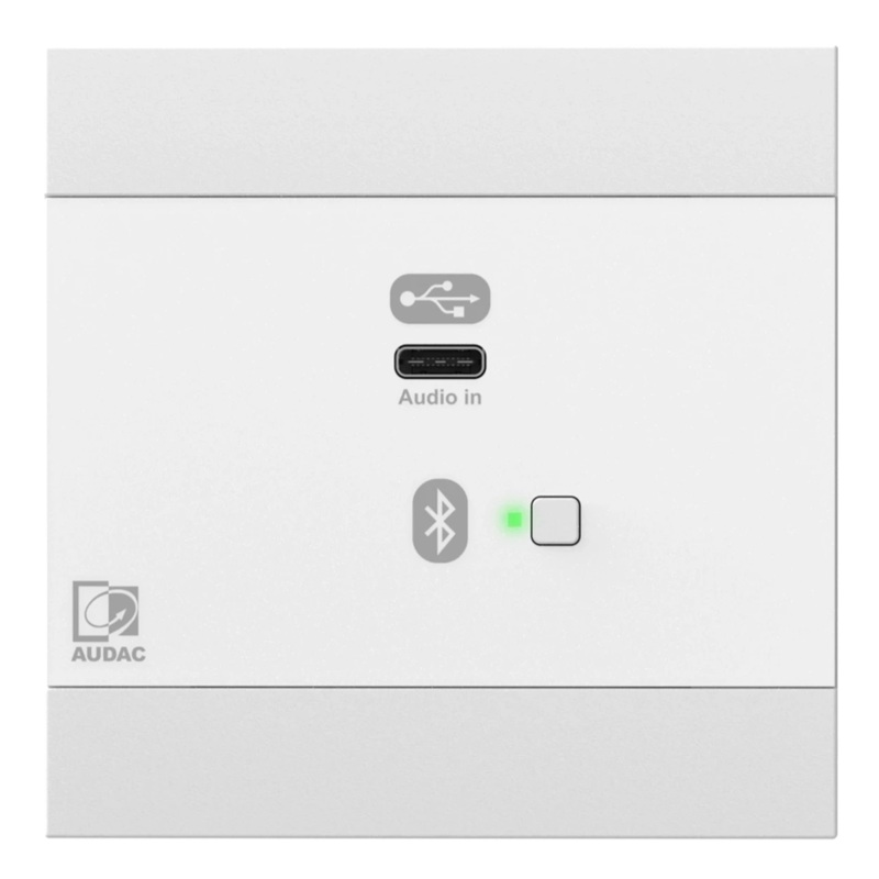 Audac NWP400/W Network Input Panel USB C with Bluetooth (White)
