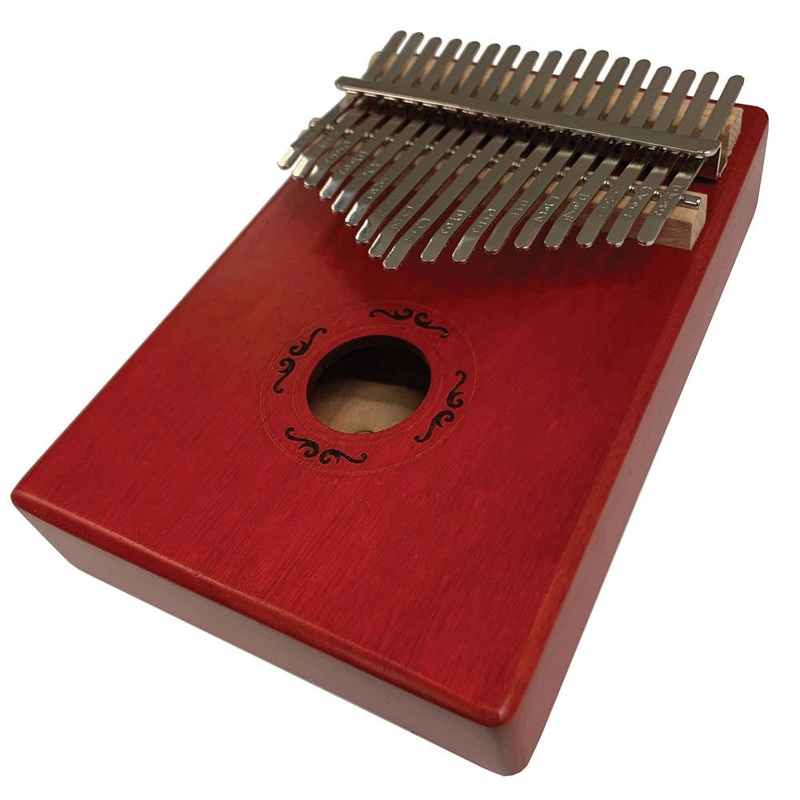 BeaverCreek BCKALM-17TR Kalimba (Transparent Red) – 17 Keys