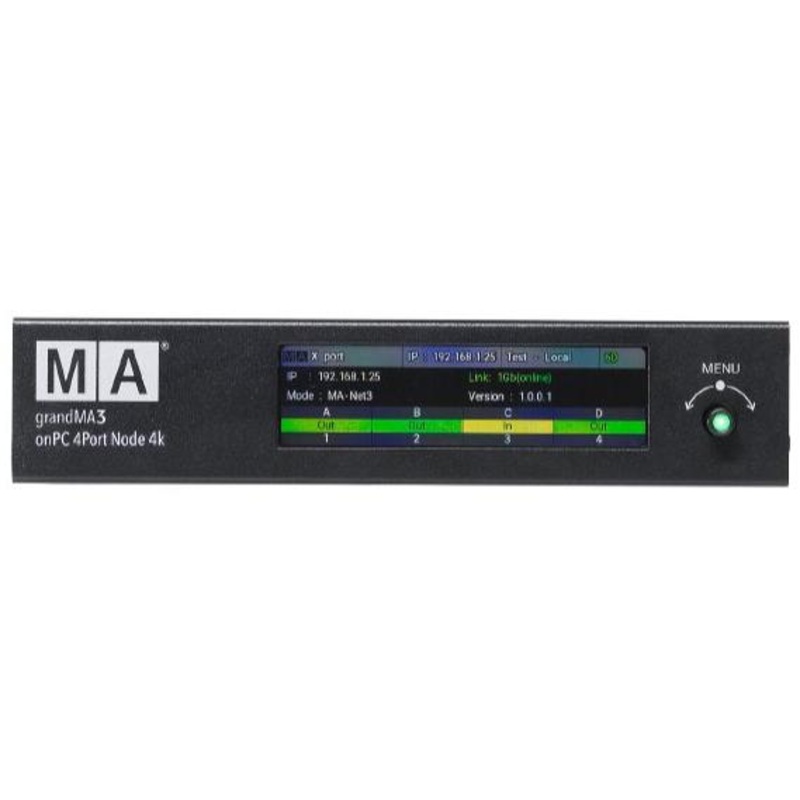 MA Lighting MA4010513 On PC 4port Node 4K Ethernet to DMX Converter