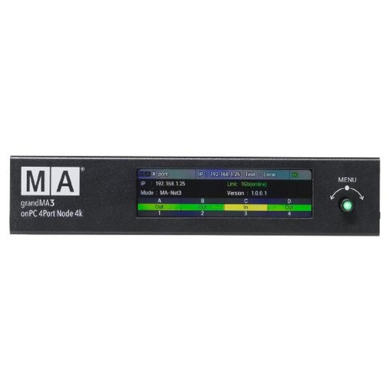 MA Lighting MA401513-1 On PC 4Port Node 4K POE Ethernet to DMX Converter