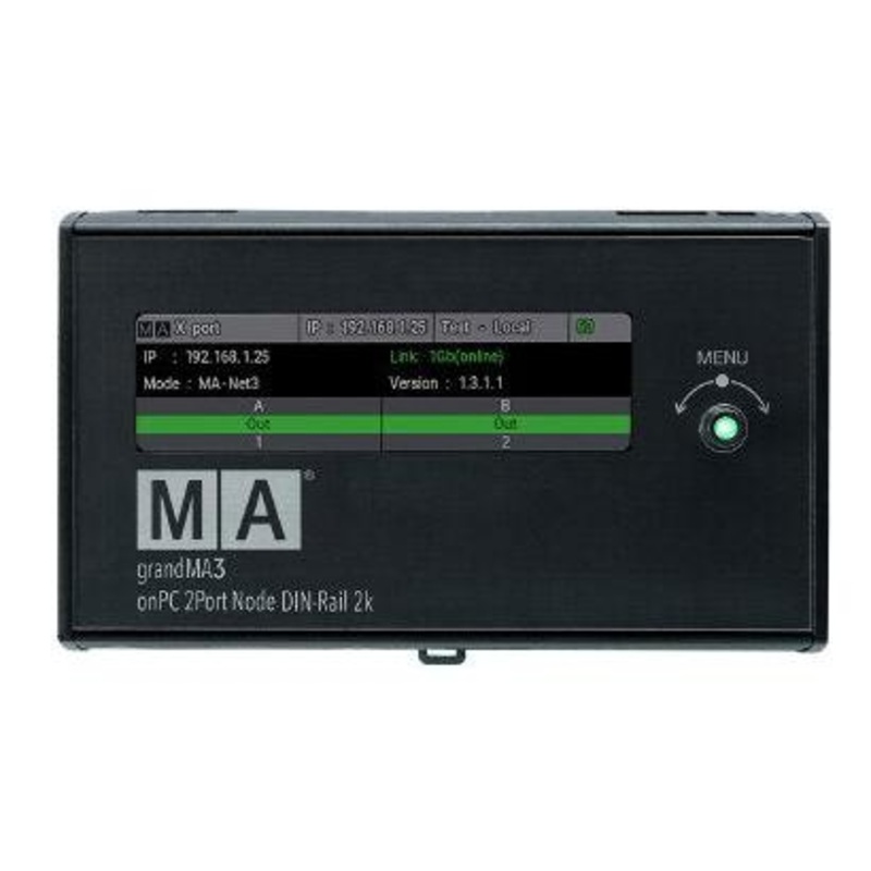 MA Lighting MA4023579 On PC 2Port Node DIN-RAIL 2K Ethernet to DMX Converter
