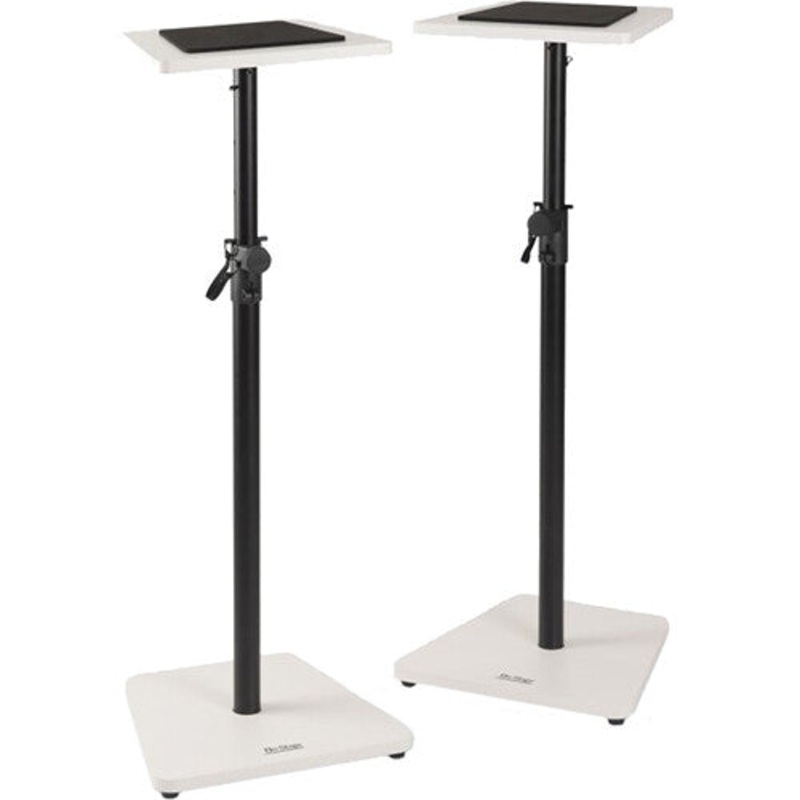 On-Stage SMS7500W Wood Studio Monitor Stands (White, Pair)