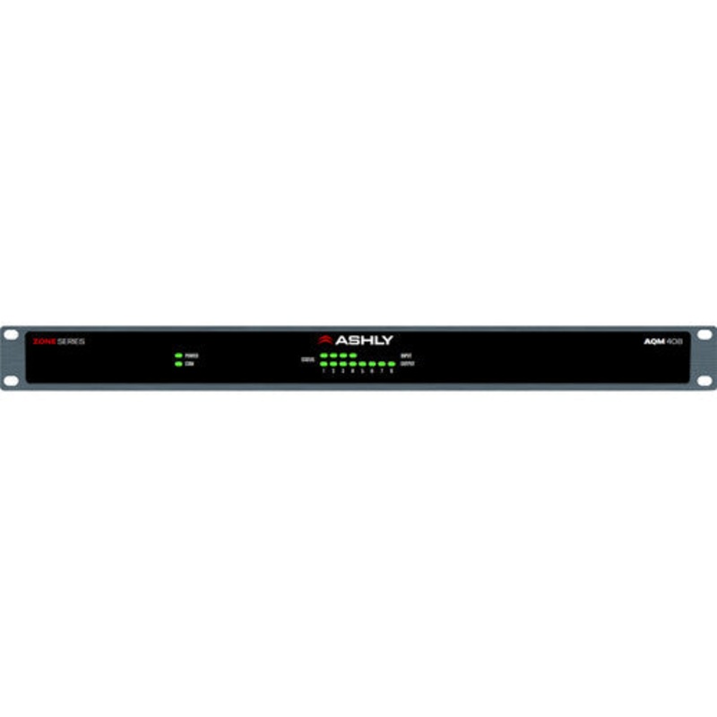 Ashly AQM-408 AquaControl DSP Advanced 4×8 Speaker Processor / Zone Mixer