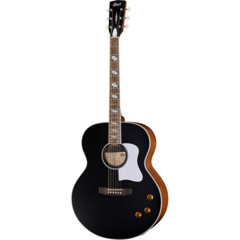 Cort CJ-RETRO-VBM Retro Acoustic Guitar (Vintage Black Matt)