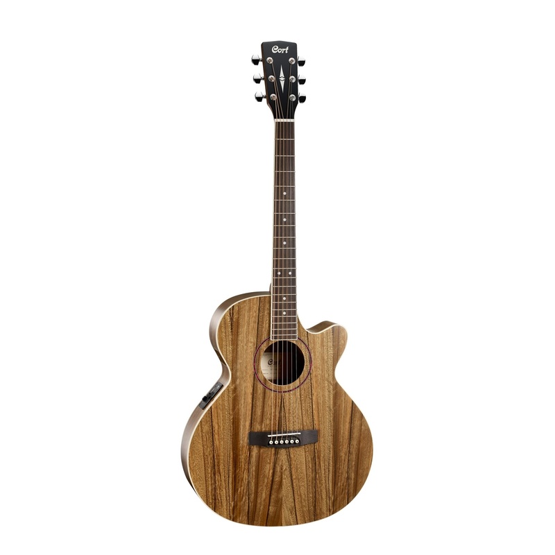 Cort GA-DAO-NAT Acoustic Electric Guitar (Natural Glossy)
