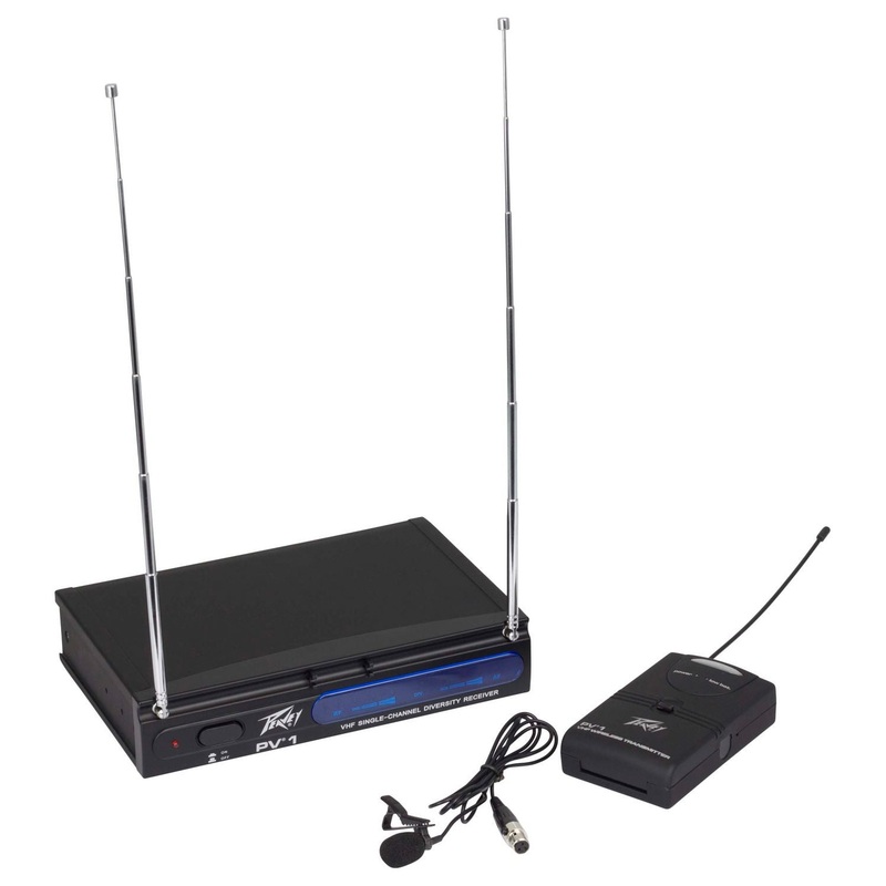Peavey PV-1 V1 BL VHF Lapel Wireless System – 203.400 MHZ