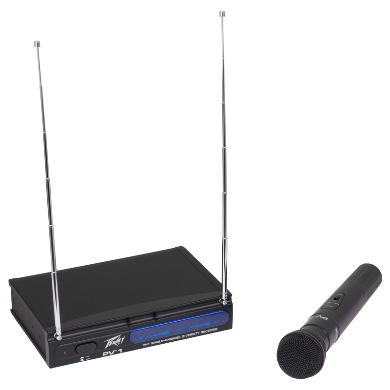 Peavey PV-1 V1 HH VHF Handheld Wireless System – 198.950MHZ