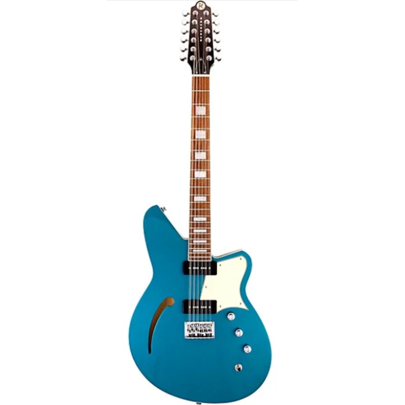 Reverend AIRWAVE 12 Semi Hollow-Body Electric Guitar (Deep Sea Blue) – 12 Strings