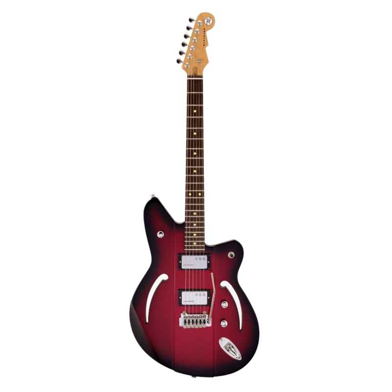 Reverend ASW-G-mrbu-RW-HCHC-X-W Airsonic Electric Guitar (Metallic Red Burst)
