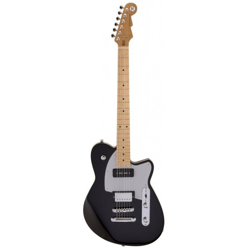 Reverend DAOG-G-mdbk-RM-HB90-SV-HT Double Agent OG Electric Guitar (Midnight Black)