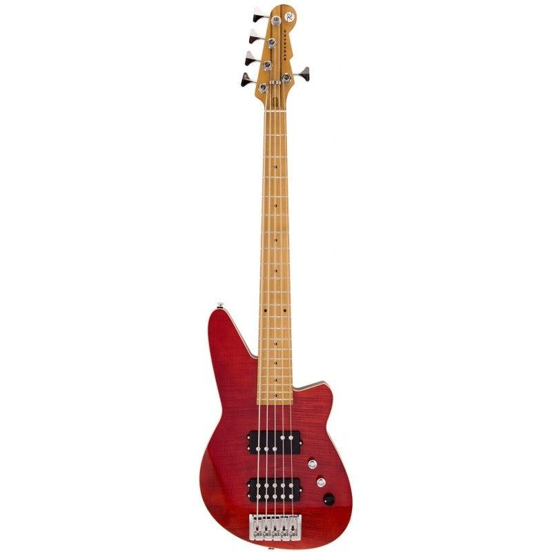 Reverend MERCALLI 5 FM Electric Bass Guitar (Trans Wine Red) – 5 Strings