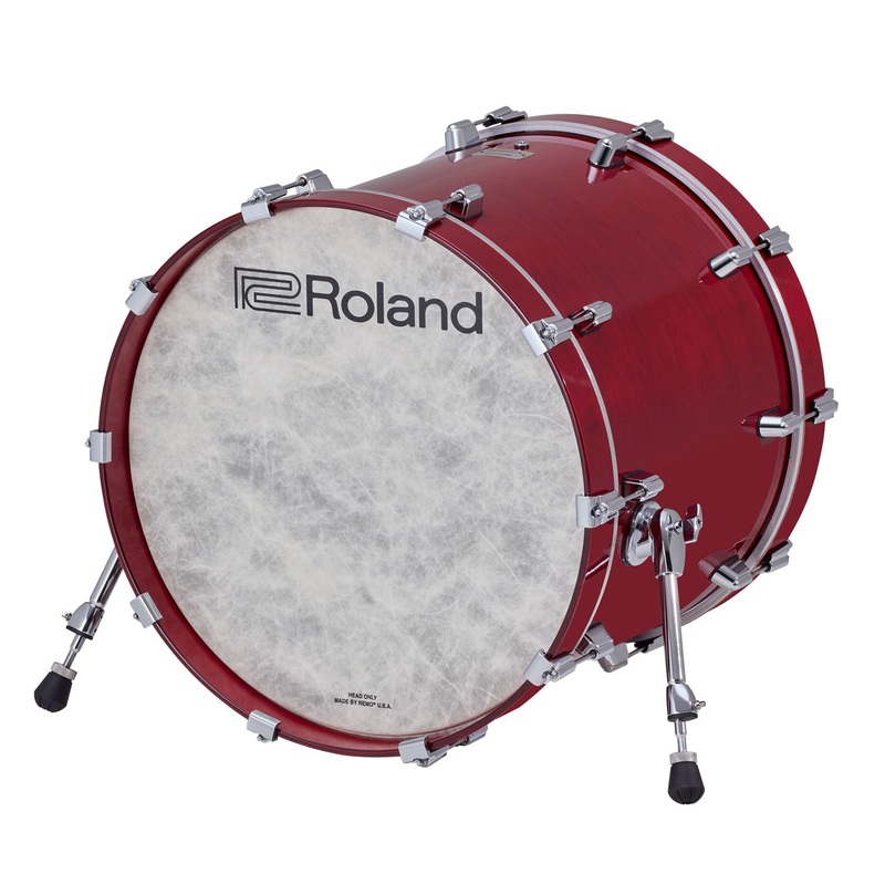 Roland KD-22-GC Acoustic Kick Drum (Gloss Cherry) – 22″