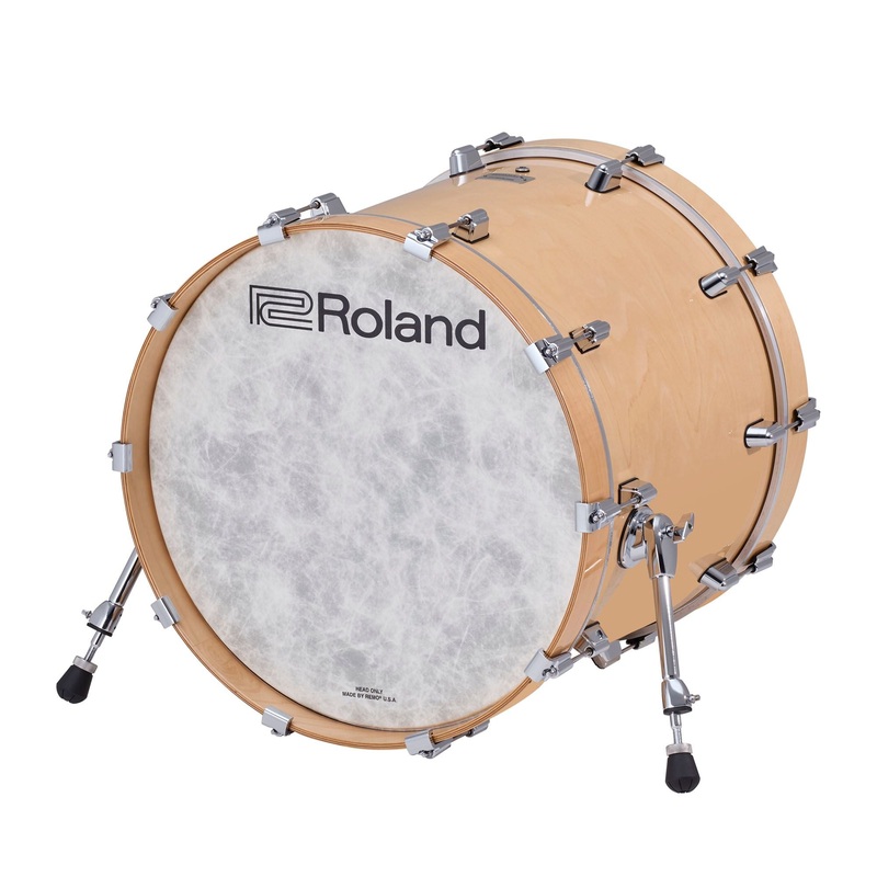 Roland KD-22-GN Acoustic Kick Drum (Glossy Natural) – 22″