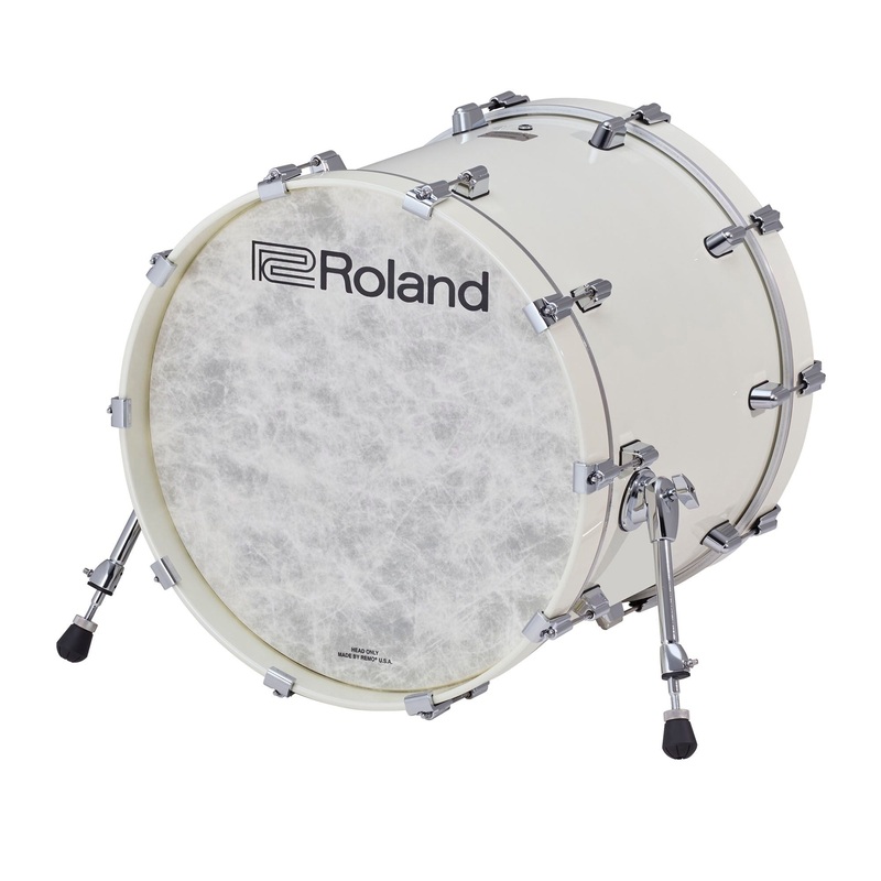 Roland KD-22-PW Acoustic Kick Drum (Pearl White) – 22″